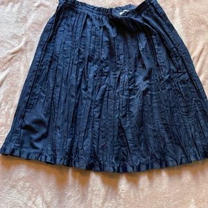 GAP Deep Blue Pleated Crinkle Skirt